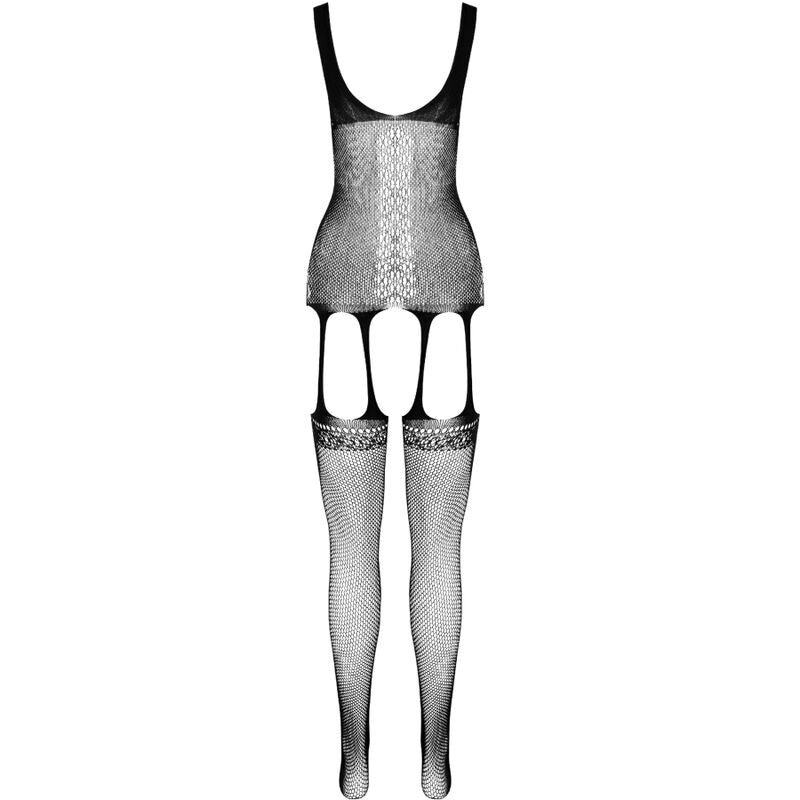 PASSION WOMAN BODYSTOCKINGS Bodystocking Eco Collection Eco Bs007 Blanc — vue arrière