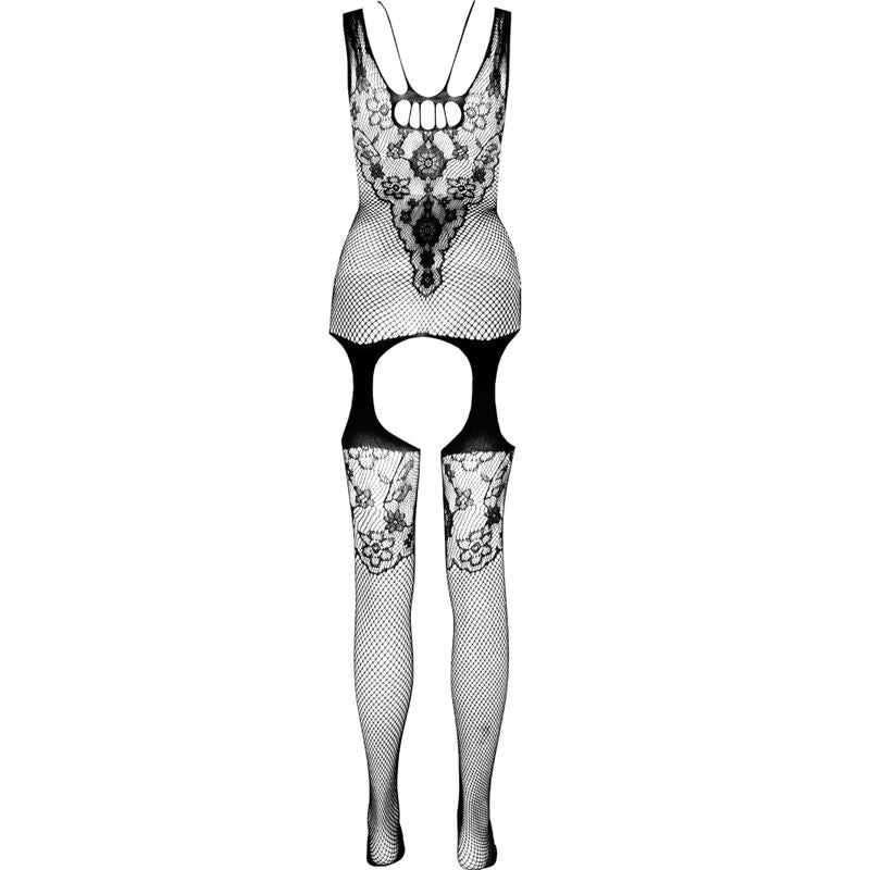 PASSION WOMAN BODYSTOCKINGS Bodystocking Eco Collection Eco Bs011 Blanc — vue arrière