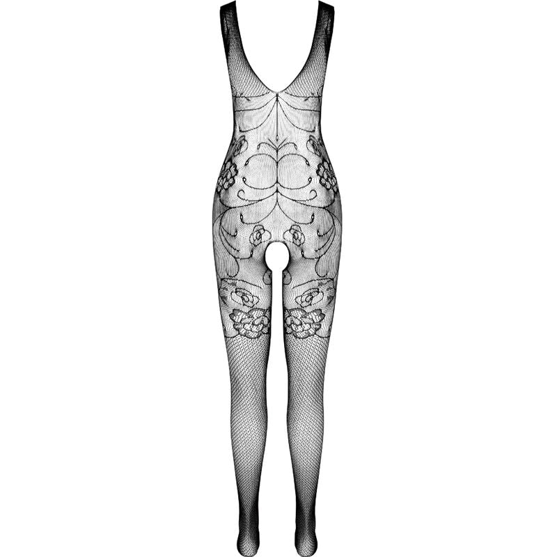PASSION WOMAN BODYSTOCKINGS Bodystocking Eco Collection Eco Bs012 Noir — vue arrière