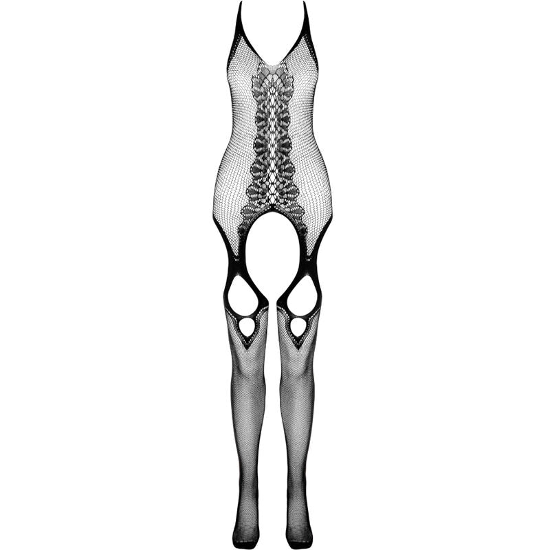PASSION WOMAN BODYSTOCKINGS Bodystocking Eco Collection Eco Bs013 Blanc — vue alternative
