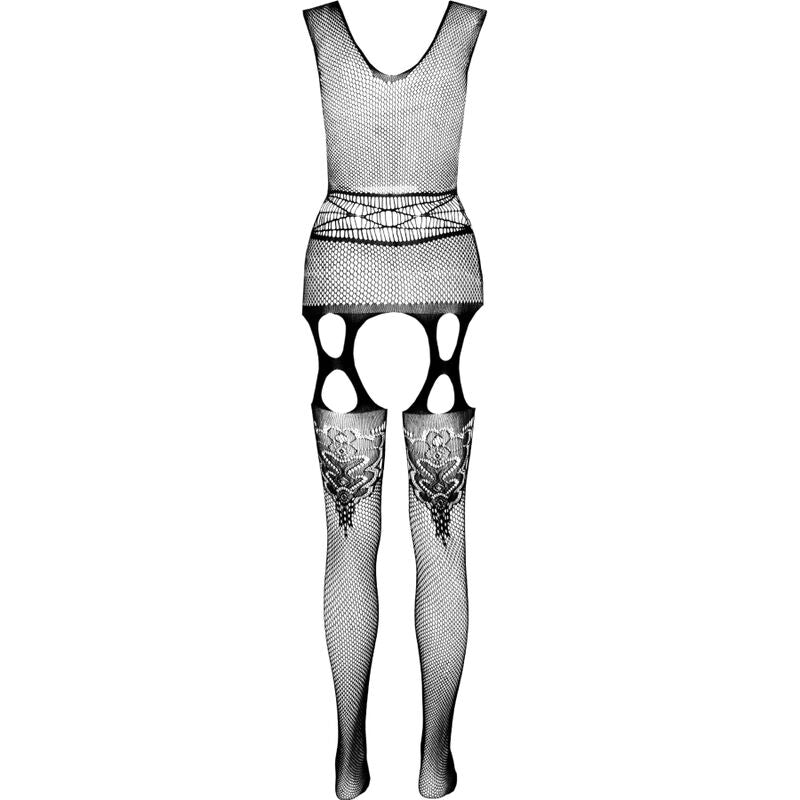 PASSION WOMAN BODYSTOCKINGS Bodystocking Eco Collection Eco Bs014 Noir — vue arrière
