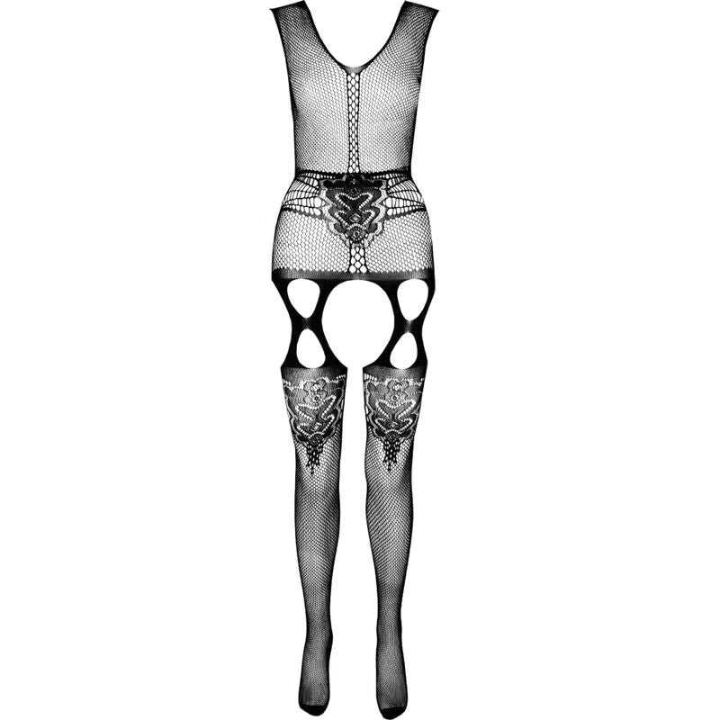 PASSION WOMAN BODYSTOCKINGS Bodystocking Eco Collection Eco Bs014 Blanc — vue alternative