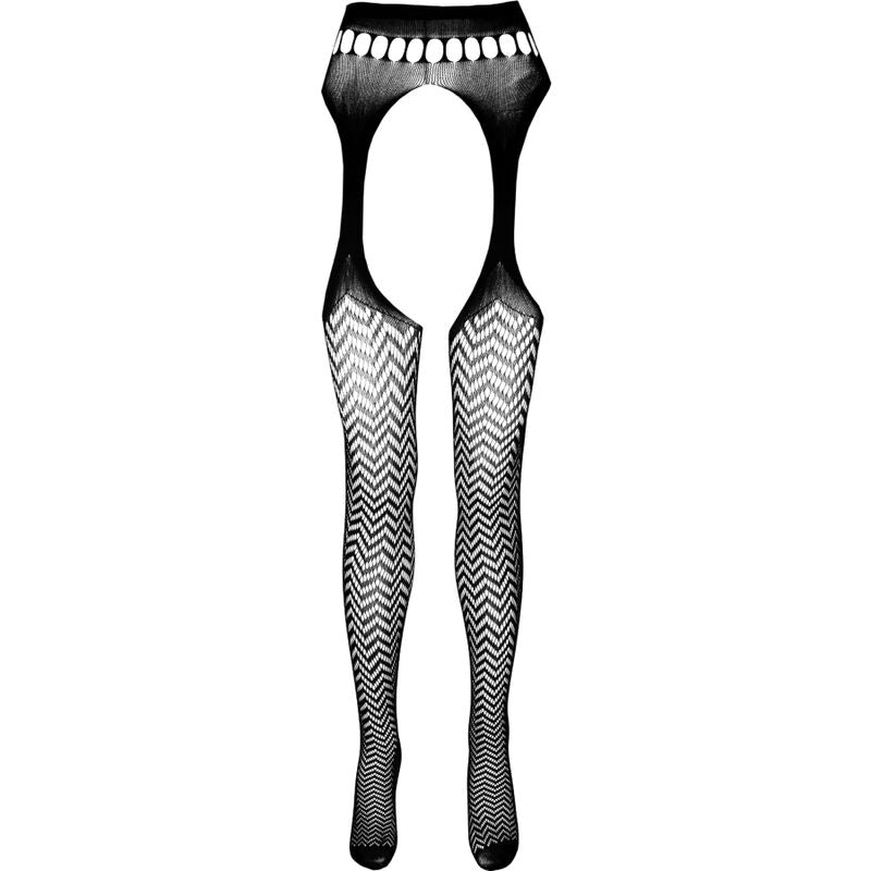 PASSION WOMAN GARTER & STOCK Bodystocking Eco Collection Eco S002 Blanc — vue alternative
