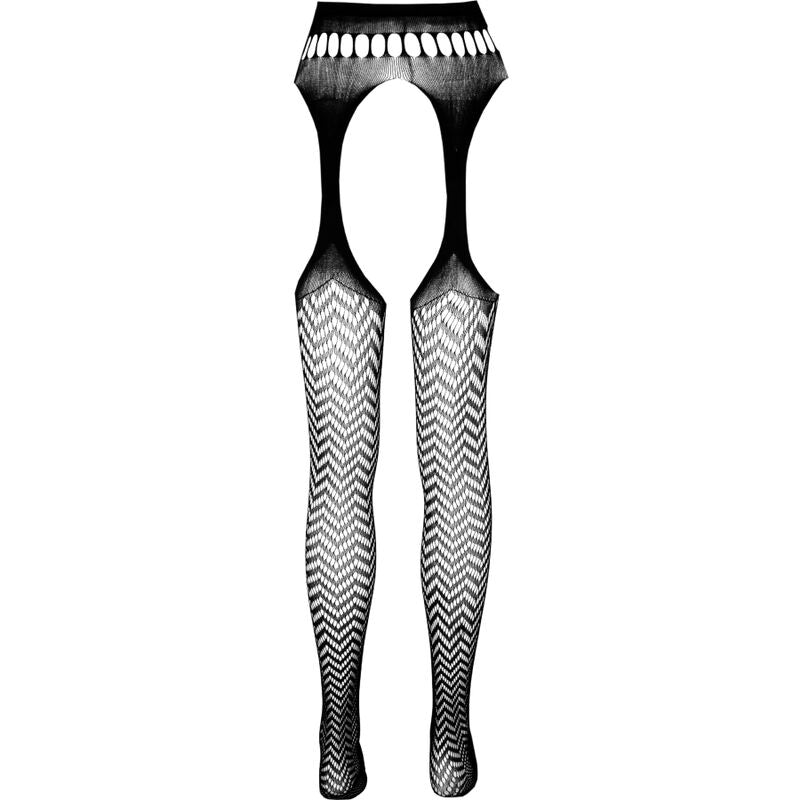 PASSION WOMAN GARTER & STOCK Bodystocking Eco Collection Eco S002 Blanc — vue arrière