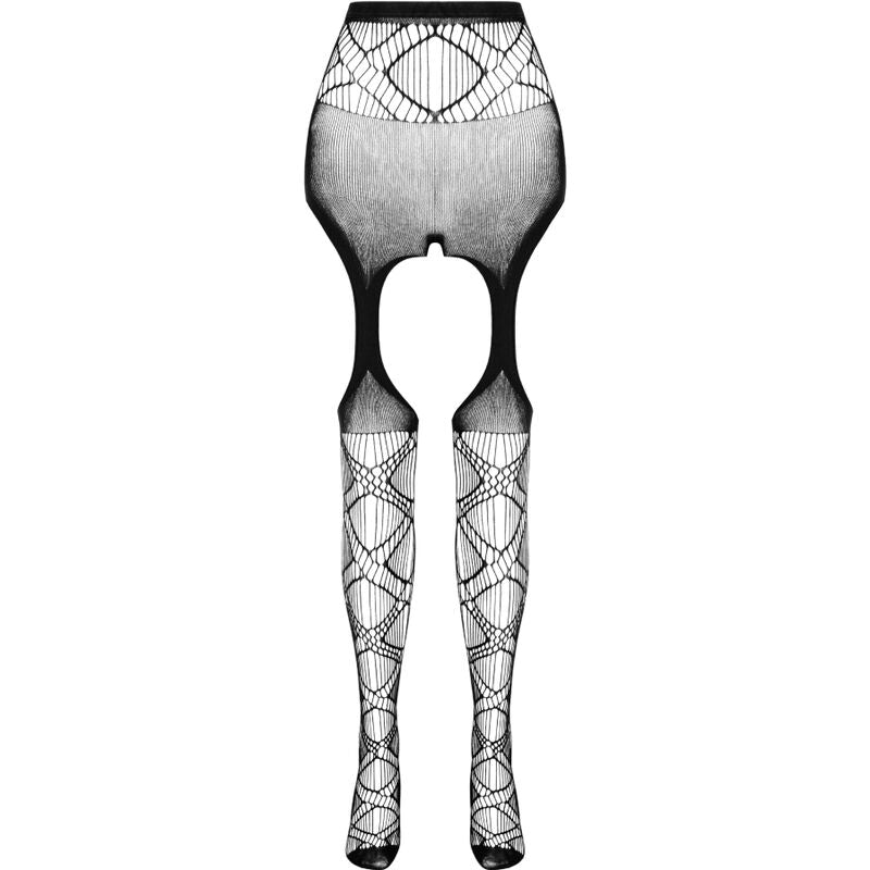 PASSION WOMAN GARTER & STOCK Bodystocking Eco Collection Eco S005 Blanc — vue alternative