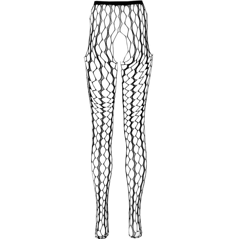PASSION WOMAN GARTER & STOCK Bodystocking Eco Collection Eco S007 Noir — vue arrière