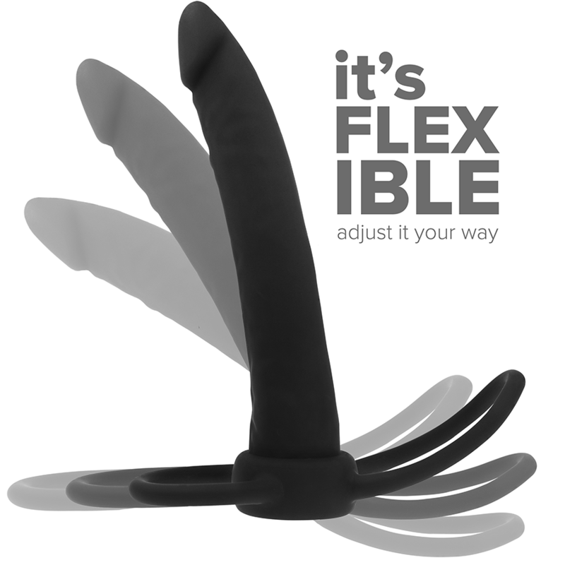 MYTHOLOGY FANTASY DILDO Gode Anal Cobi Onyx Anneau Bite Testicule 13 Cm Silicone — vue arrière
