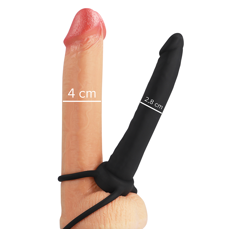 MYTHOLOGY FANTASY DILDO Gode Anal Cobi Onyx Anneau Bite Testicule 13 Cm Silicone — vue détaillée