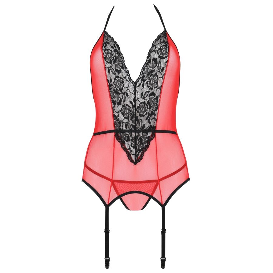 PASSION WOMAN Peonia Corset Ligne Érotique Rouge L/Xl — vue arrière