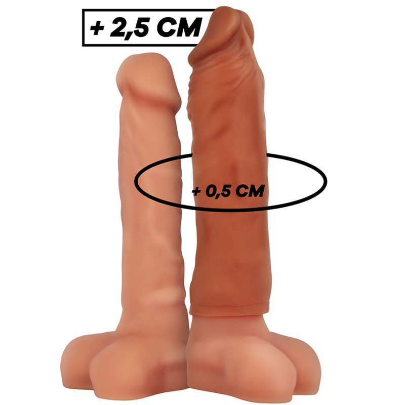 VIRILXL - Extension De Pénis Marron En Silicone Liquide V5