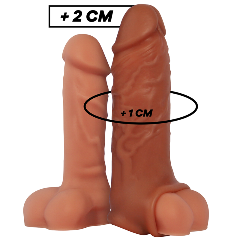 VIRILXL EXTENSION PÉNIS MARRON SILICONE LIQUIDE V9 - Aura Intime