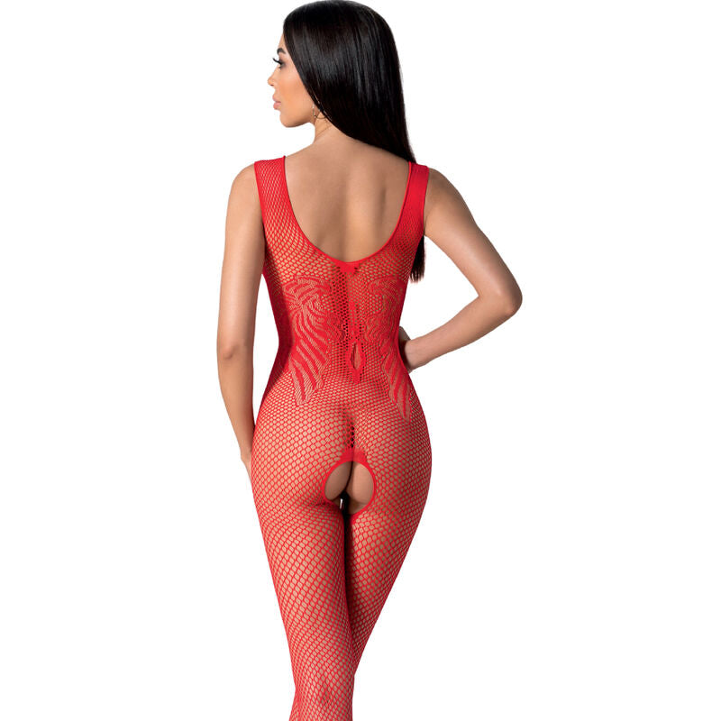 PASSION WOMAN BODYSTOCKINGS Bs098 Bodystocking Rouge Taille Unique — vue détaillée