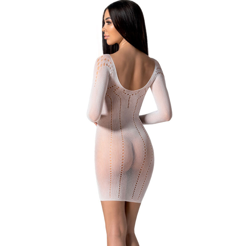 PASSION WOMAN BODYSTOCKINGS Bs101 Bodystocking Blanc Taille Unique — vue détaillée