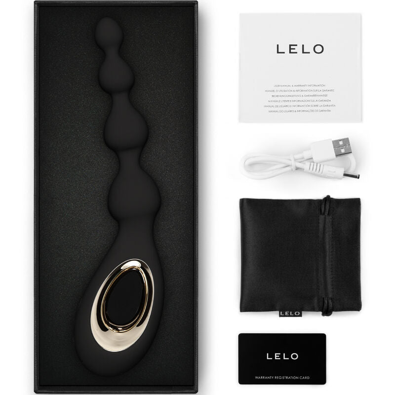 LELO Masseur Anal Soraya Beads Noir — vue détaillée