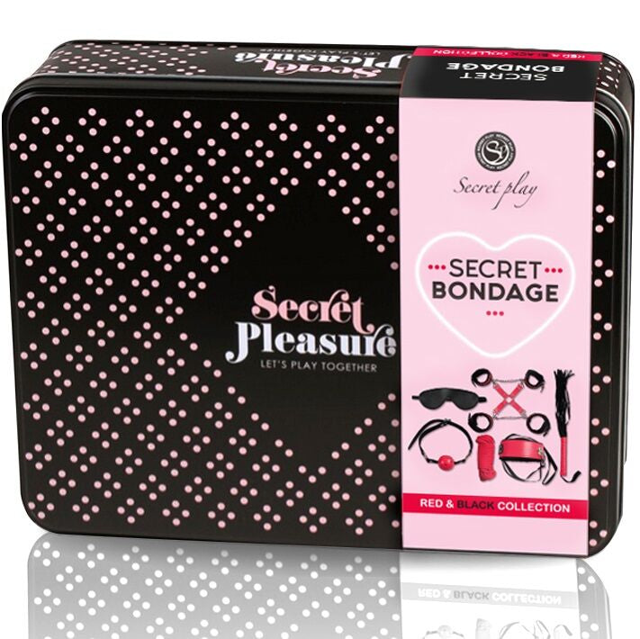 SECRETPLAY 100% FETISH Bdsm Set 6 Pcs Rouge Collection - Aura Intime