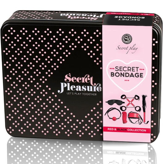 SECRETPLAY 100% FETISH Bdsm Set 6 Pcs Rouge Collection - Aura Intime