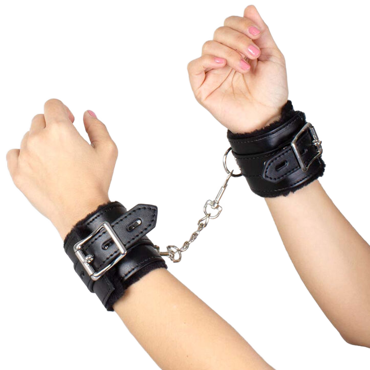 SECRETPLAY 100% FETISH Menottes Bondage Noires Collection Bdsm - Aura Intime