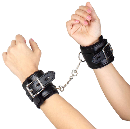 SECRETPLAY 100% FETISH Menottes Bondage Noires Collection Bdsm - Aura Intime