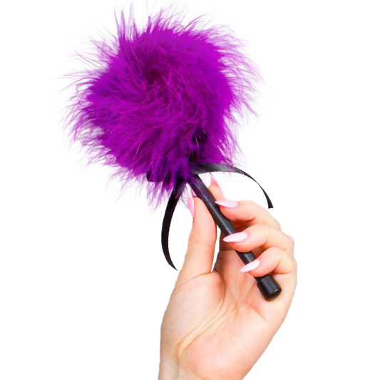 SECRETPLAY 100% FETISH Duster Marabou Rose Violet - Aura Intime