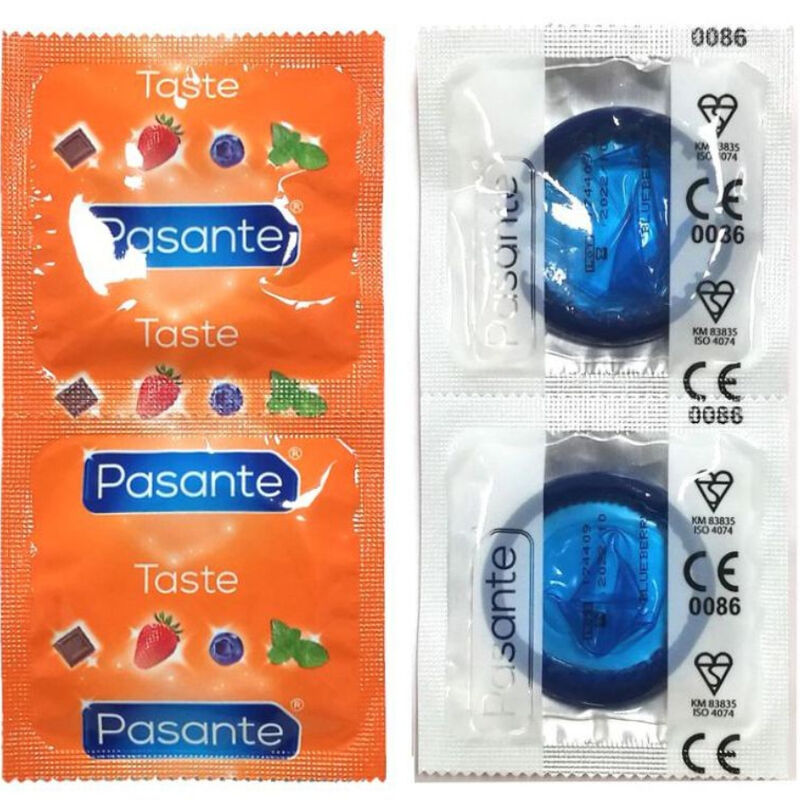 PASANTE Préservatifs Saveur Bleuet Sac 144 Unités - Aura Intime