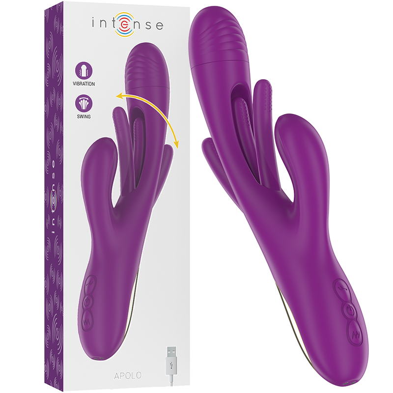 INTENSE HIGH TECH Apolo Vibrateur Multifonction Rechargeable 7 Vibrations L... - Aura Intime
