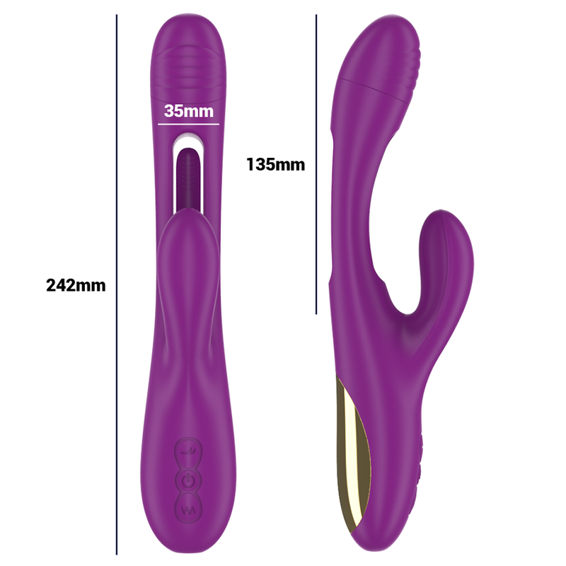 INTENSE HIGH TECH Apolo Vibrateur Multifonction Rechargeable 7 Vibrations L... — vue arrière