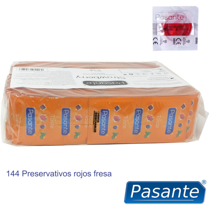 PASANTE Préservatifs Saveur Fraise Sac 144 Unités — vue alternative