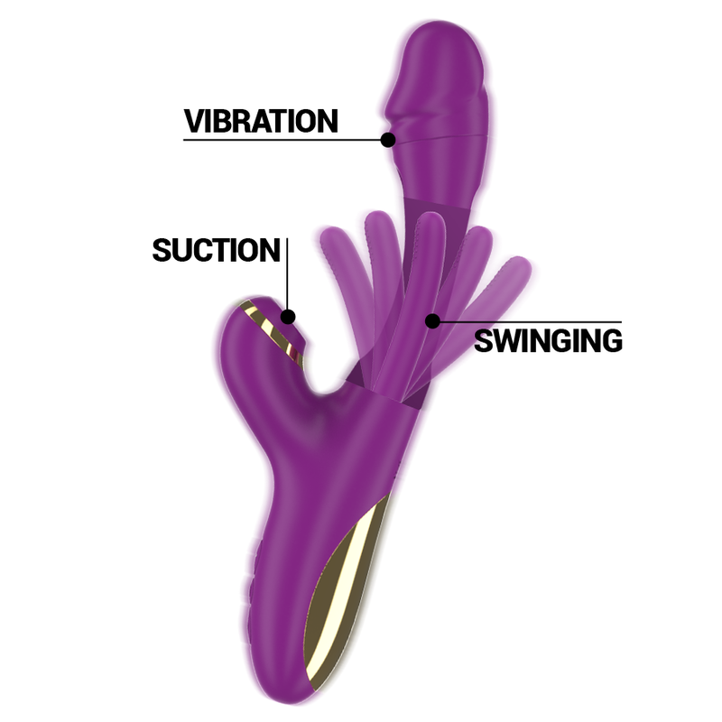 INTENSE HIGH TECH Ateneo Vibrateur Multifonction Rechargeable 7 Vibrations ... — vue alternative