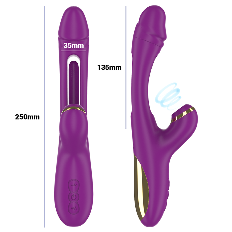 INTENSE HIGH TECH Ateneo Vibrateur Multifonction Rechargeable 7 Vibrations ... — vue arrière