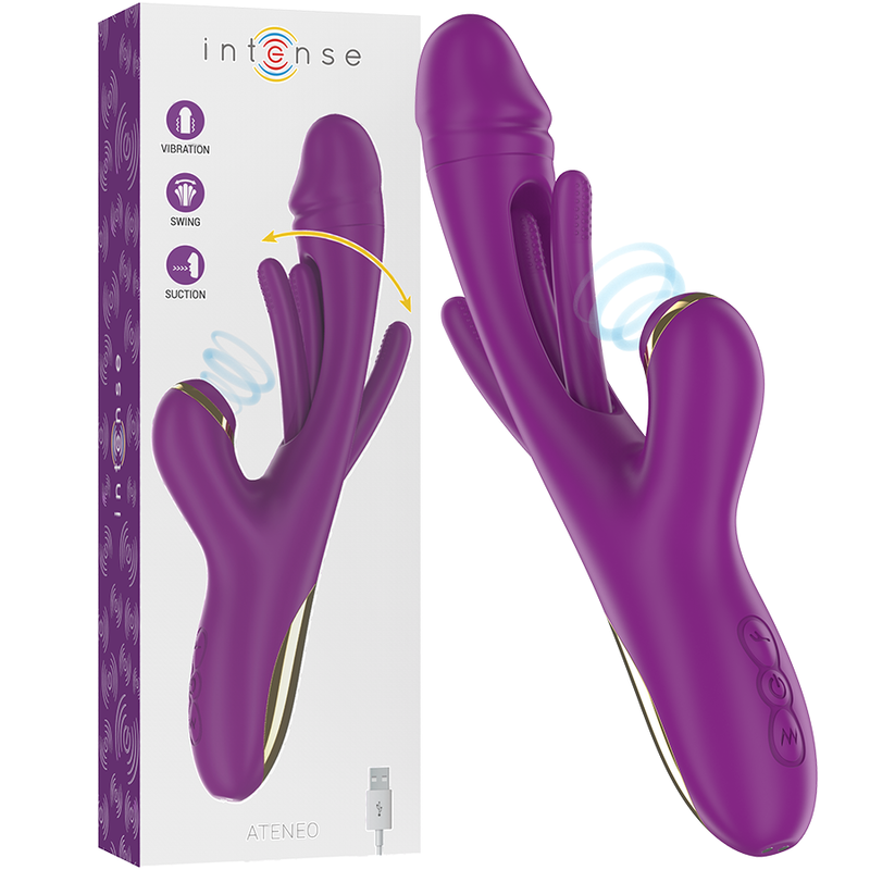 INTENSE HIGH TECH Ateneo Vibrateur Multifonction Rechargeable 7 Vibrations ... - Aura Intime