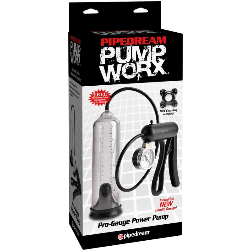 PUMP WORX Pompe Puissante Pro-Gauge Transparente — vue détaillée