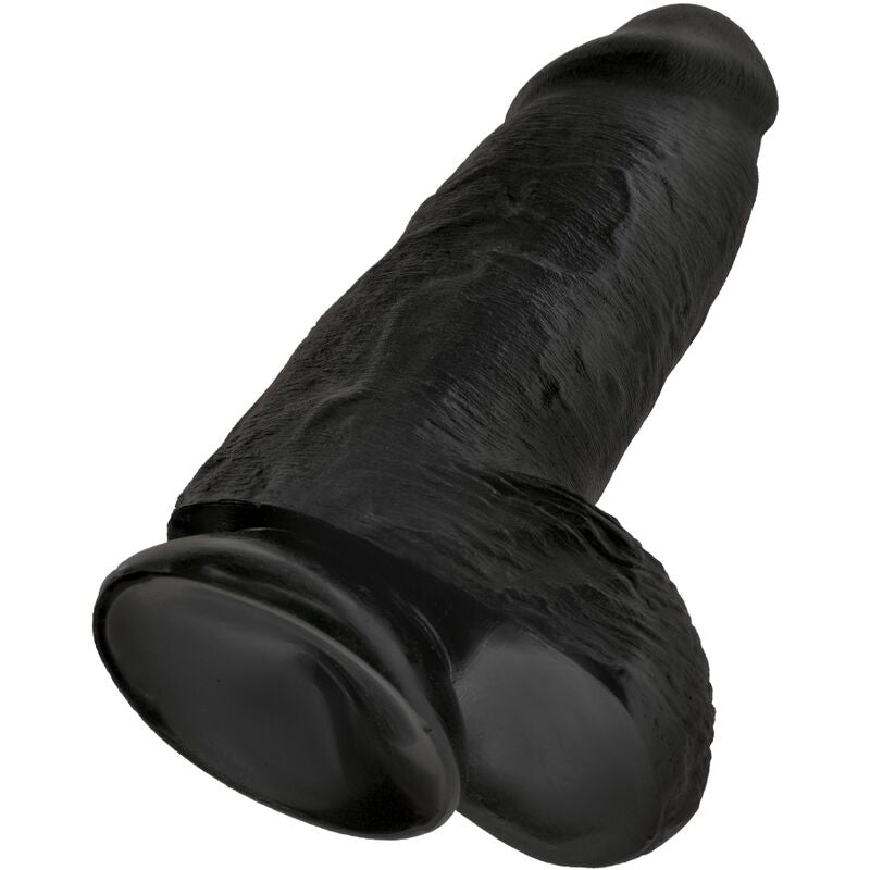 KING COCK - Pénis Réaliste Chubby 23 Cm Noir