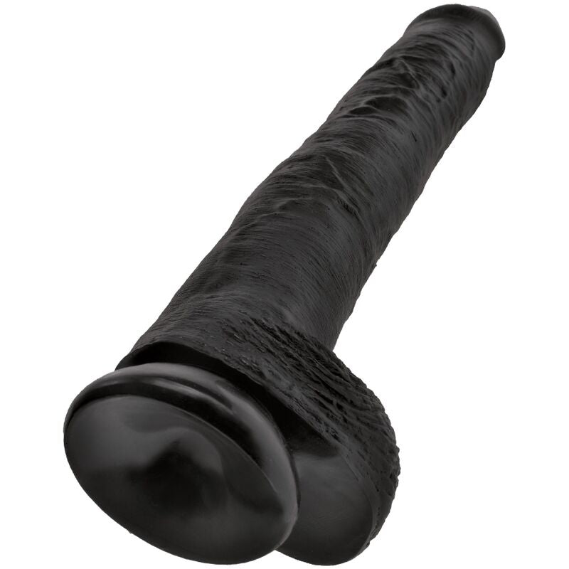 KING COCK PÉNIS RÉALISTE BOULES 30.5 CM NOIR — vue arrière