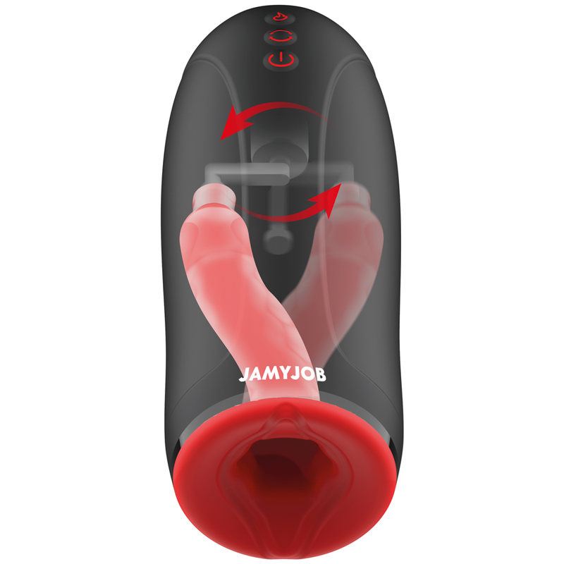 JAMYJOB Masturbateur Effet Chauffant Swing-R, Swing Tech Vibration - Aura Intime