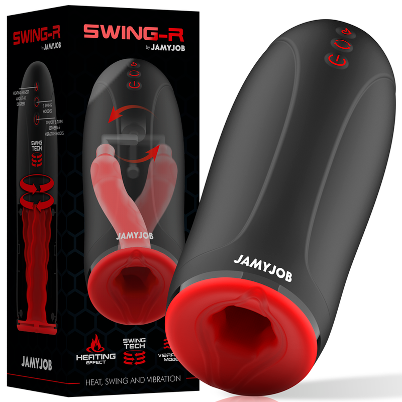 JAMYJOB Masturbateur Effet Chauffant Swing-R, Swing Tech Vibration — vue détaillée