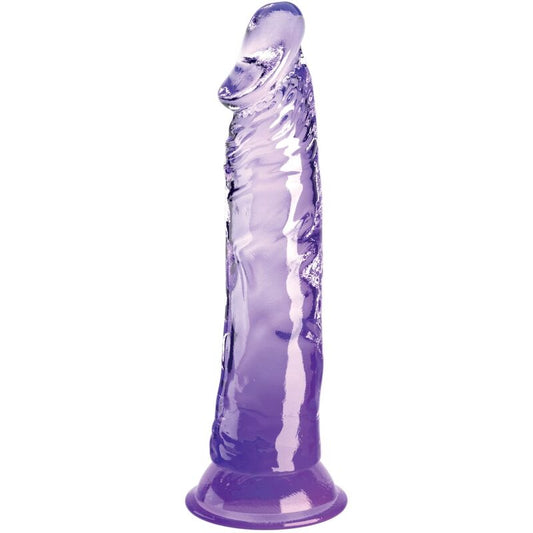 KING COCK CLEAR PÉNIS RÉALISTE 19.7 CM VIOLET - Aura Intime