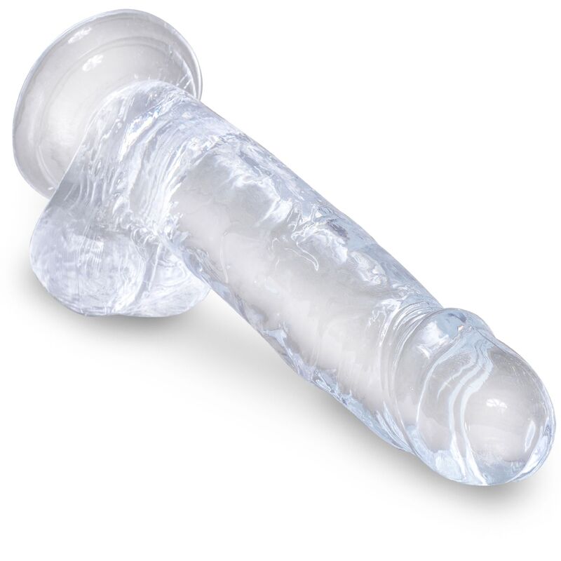 KING COCK CLEAR PÉNIS RÉALISTE BOULES 15.2 CM TRANSPARENT — vue alternative