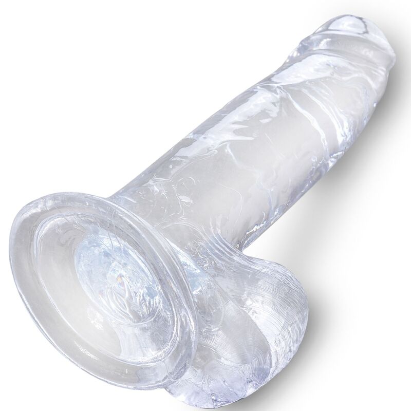 KING COCK CLEAR PÉNIS RÉALISTE BOULES 15.2 CM TRANSPARENT — vue arrière