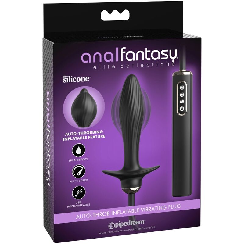 ANAL FANTASY ELITE COLLECTION PLUG GONFLABLE VIBRATEUR AUTO-THROB - Aura Intime