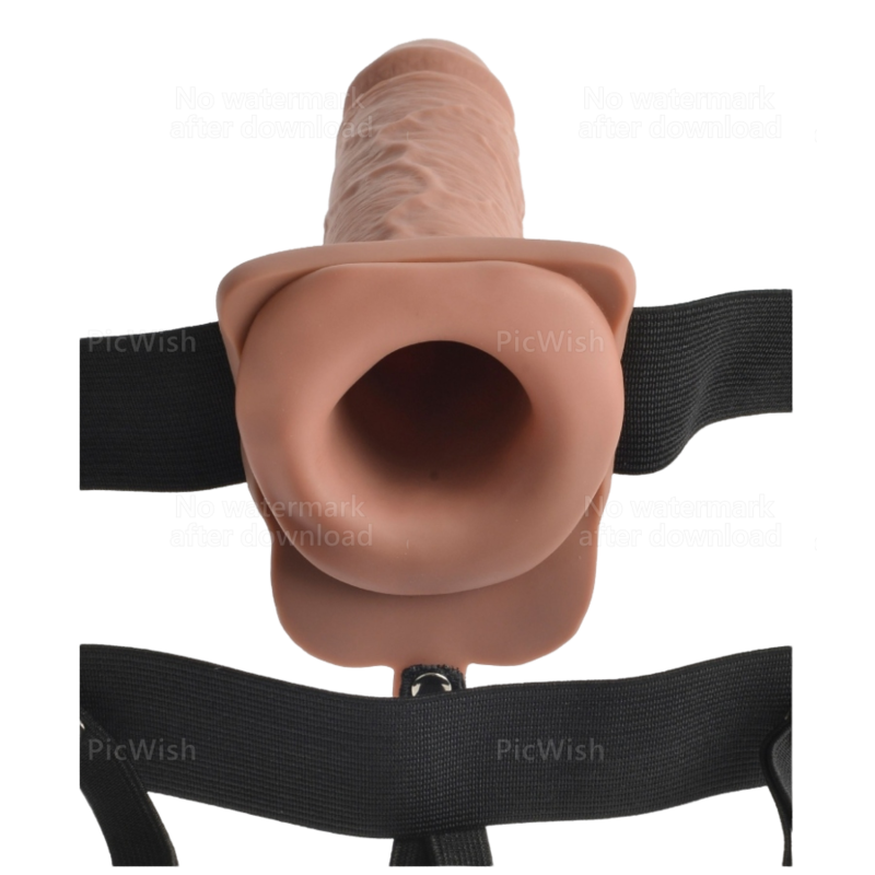 FETISH FANTASY SERIES - Harnais Réglable Pénis Réaliste Avec Balles Rechargeables Et Vibrateur 17,8 Cm