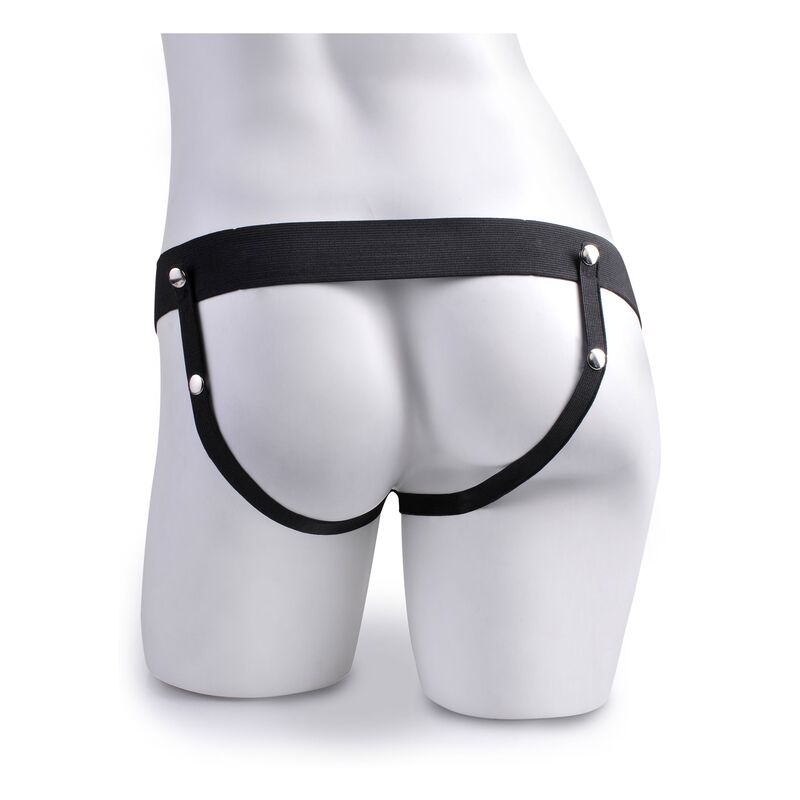 FETISH FANTASY SERIES - Harnais Réglable Pénis Réaliste Avec Balles Éjaculantes 19 Cm