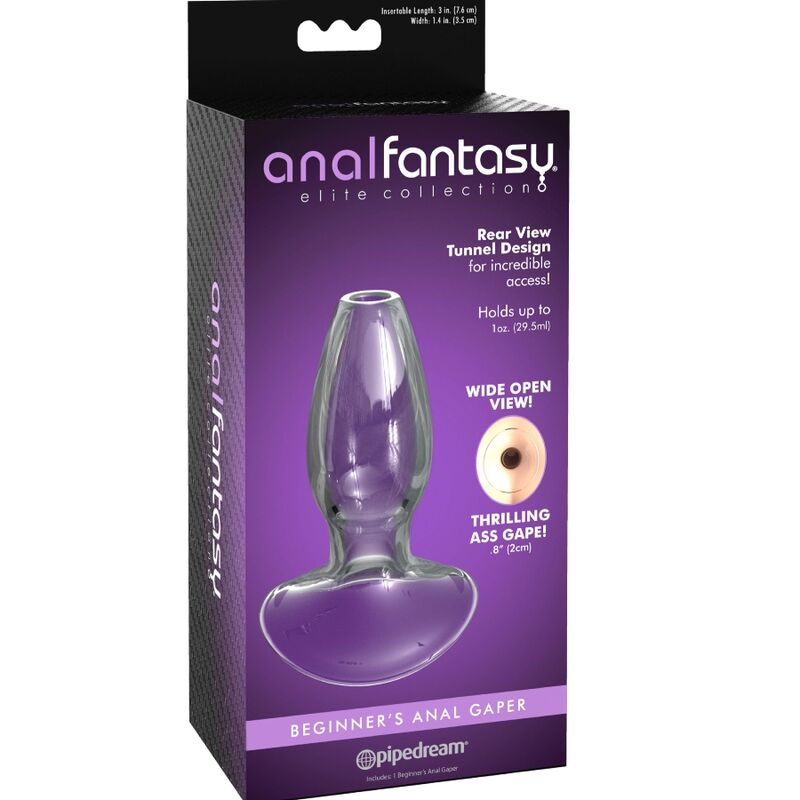 ANAL FANTASY ELITE COLLECTION Dilatateur Anal Gaper Débutants Cristal Taille S — vue arrière