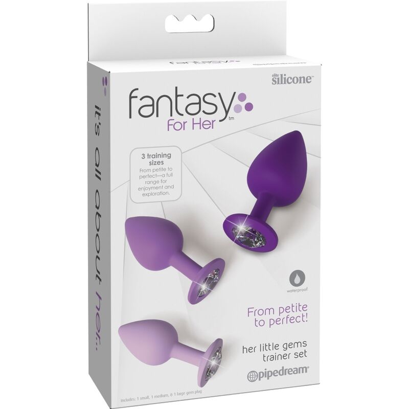 FANTASY FOR HER ENSEMBLE PLUG ANAL VIOLET — vue arrière