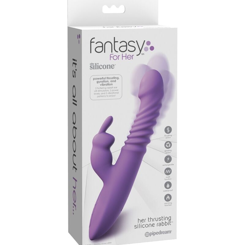 FANTASY FOR HER STIMULATEUR CLITORIS LAPIN FONCTION CHALEUR OSCILLATION V... — accessoires inclus