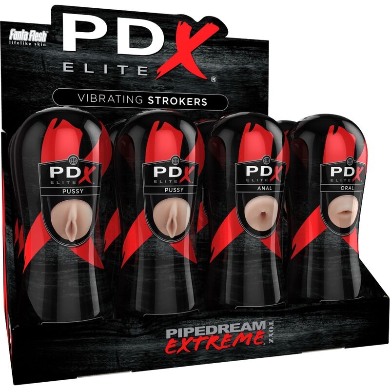 PDX ELITE ENSEMBLE COUREURS 12 UNITÉS: 6X VAGIN, 3X ANO, 3X BOUCHE - Aura Intime