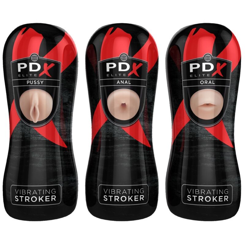 PDX ELITE ENSEMBLE COUREURS 12 UNITÉS: 6X VAGIN, 3X ANO, 3X BOUCHE — vue détaillée