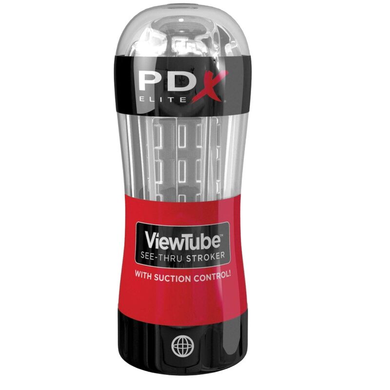 PDX ELITE Masturbateur Stroker Tube Vue Contrôle Aspiration Transpa... — vue détaillée