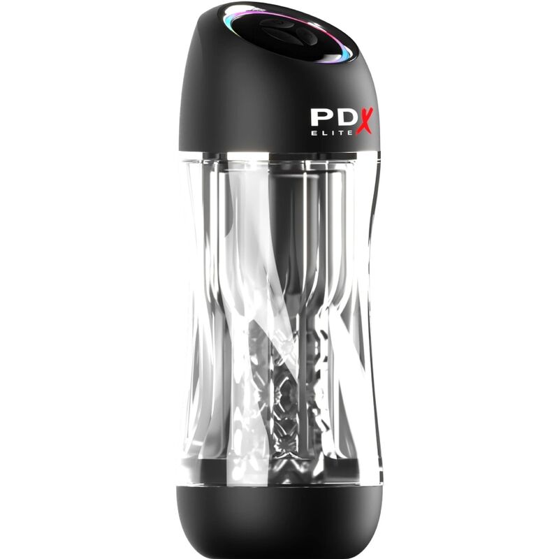 PDX ELITE Vibrateur Stroker Viewtube Pro Transparent — vue détaillée