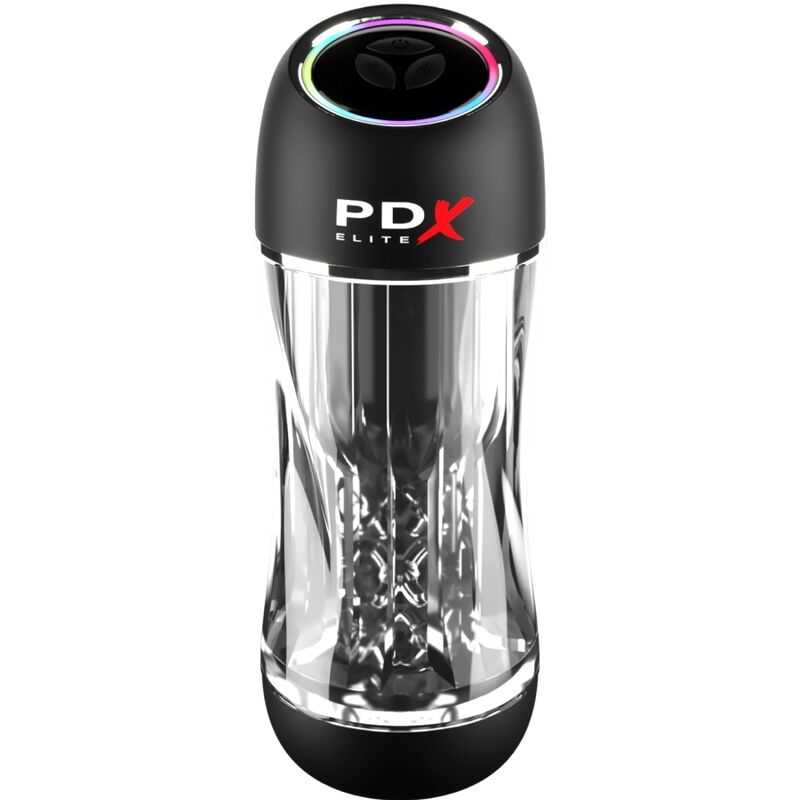 PDX ELITE Vibrateur Stroker Viewtube Pro Transparent - Aura Intime