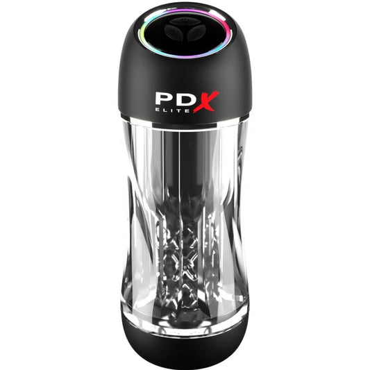 PDX ELITE Vibrateur Stroker Viewtube Pro Transparent - Aura Intime